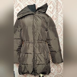 Brown Women's Small Calvin Klein Long Winter Coat